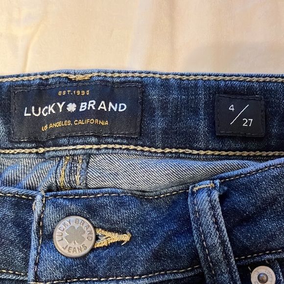 Lucky Jeans Lolita Skinny Raw Hem Size 4 - Picture 3 of 6